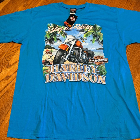 Harley-Davidson Other - Harley Davidson Motorcycle Tropical  Aruba  T Shirt Mens XL NWT